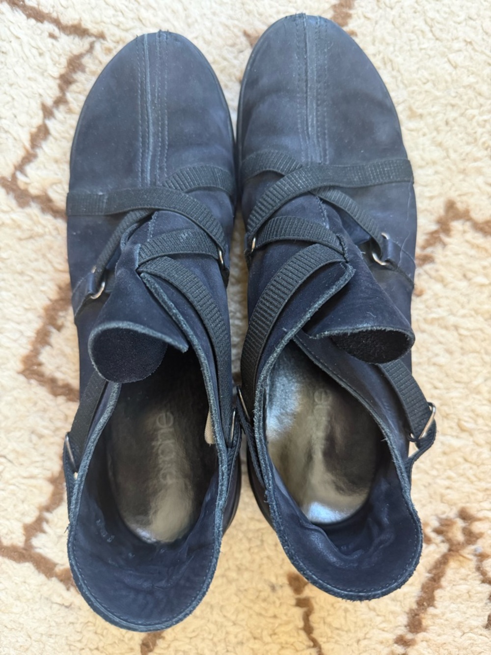 Arche Black Suede Strappy Ankle Booties, size 8 regular - Picture 4 of 7